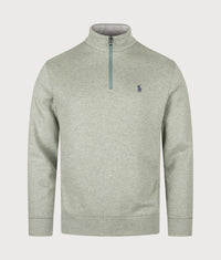 Quarter Zip Sweatshirt: 501 Greenery Heather 