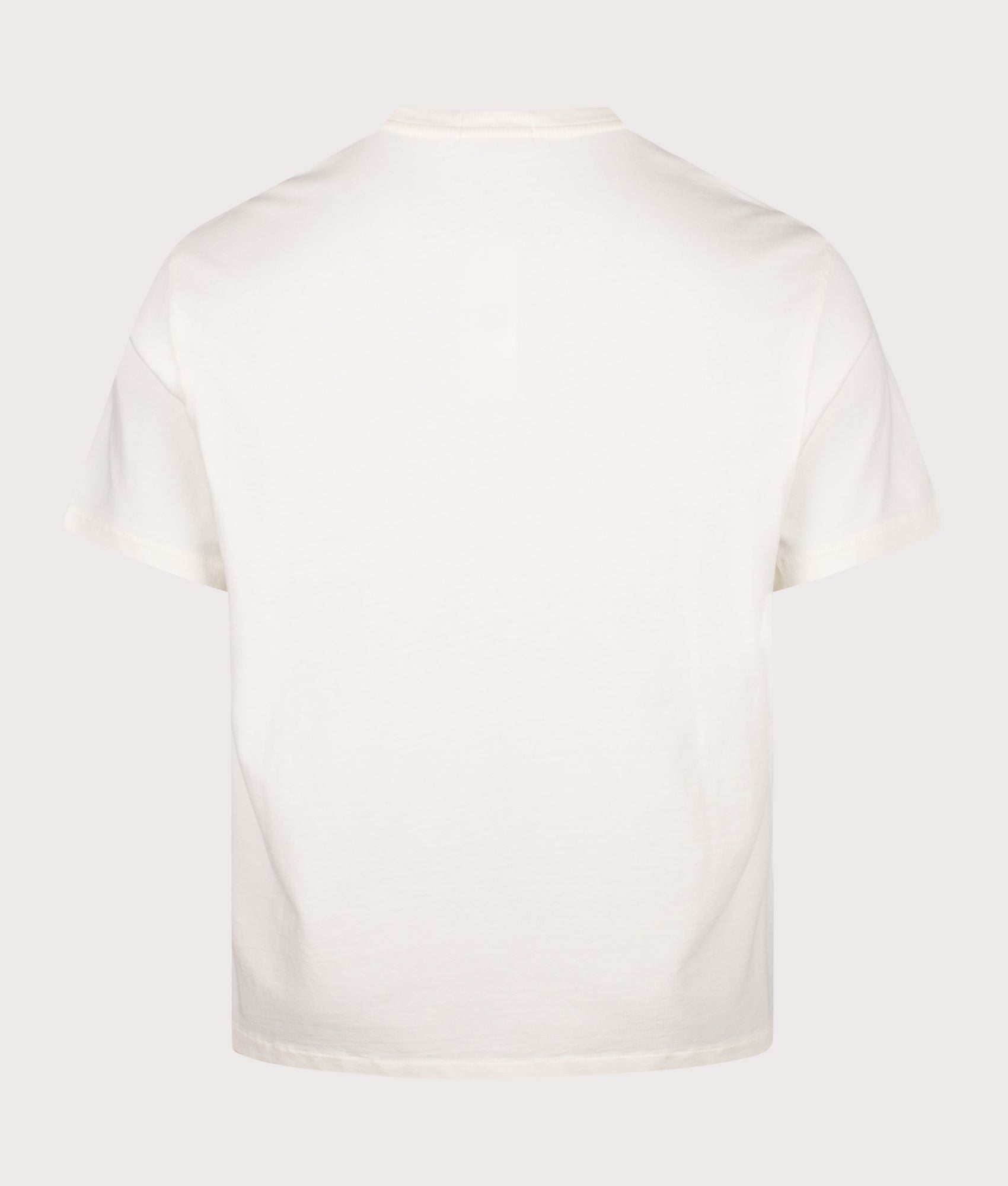 Polo Ralph Lauren Classic Fit Jersey T-Shirt in Clubhouse Cream at EQVVS Menswear. Back shot.