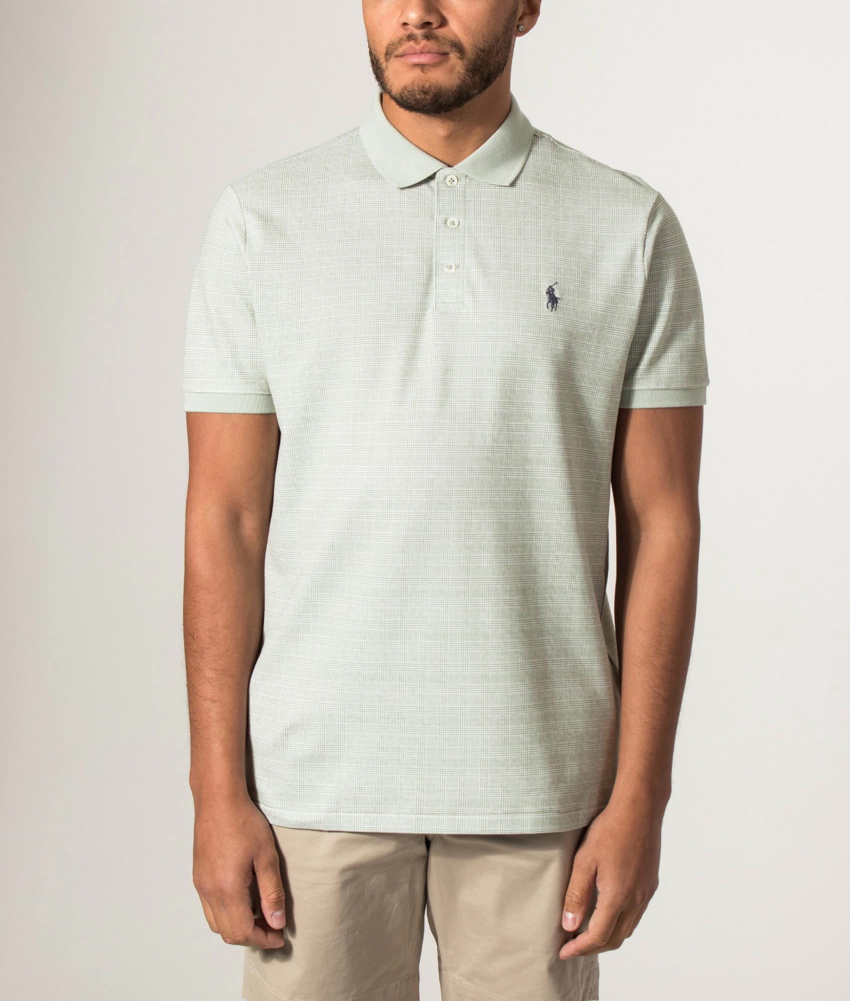 Custom Slim Fit Stretch Mesh Polo Shirt
