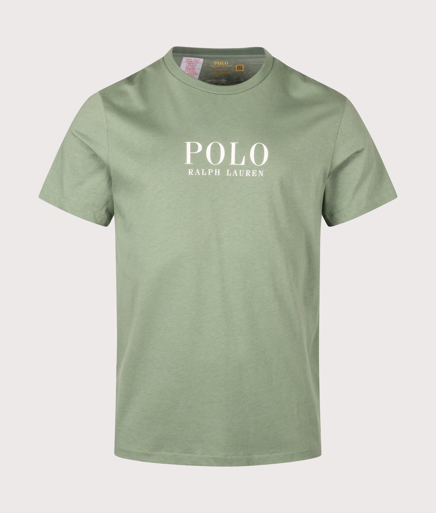 Polo Ralph Lauren Lightweight Crew Neck T-Shirt in Fatigue at EQVVS Menswear. Front shot.
