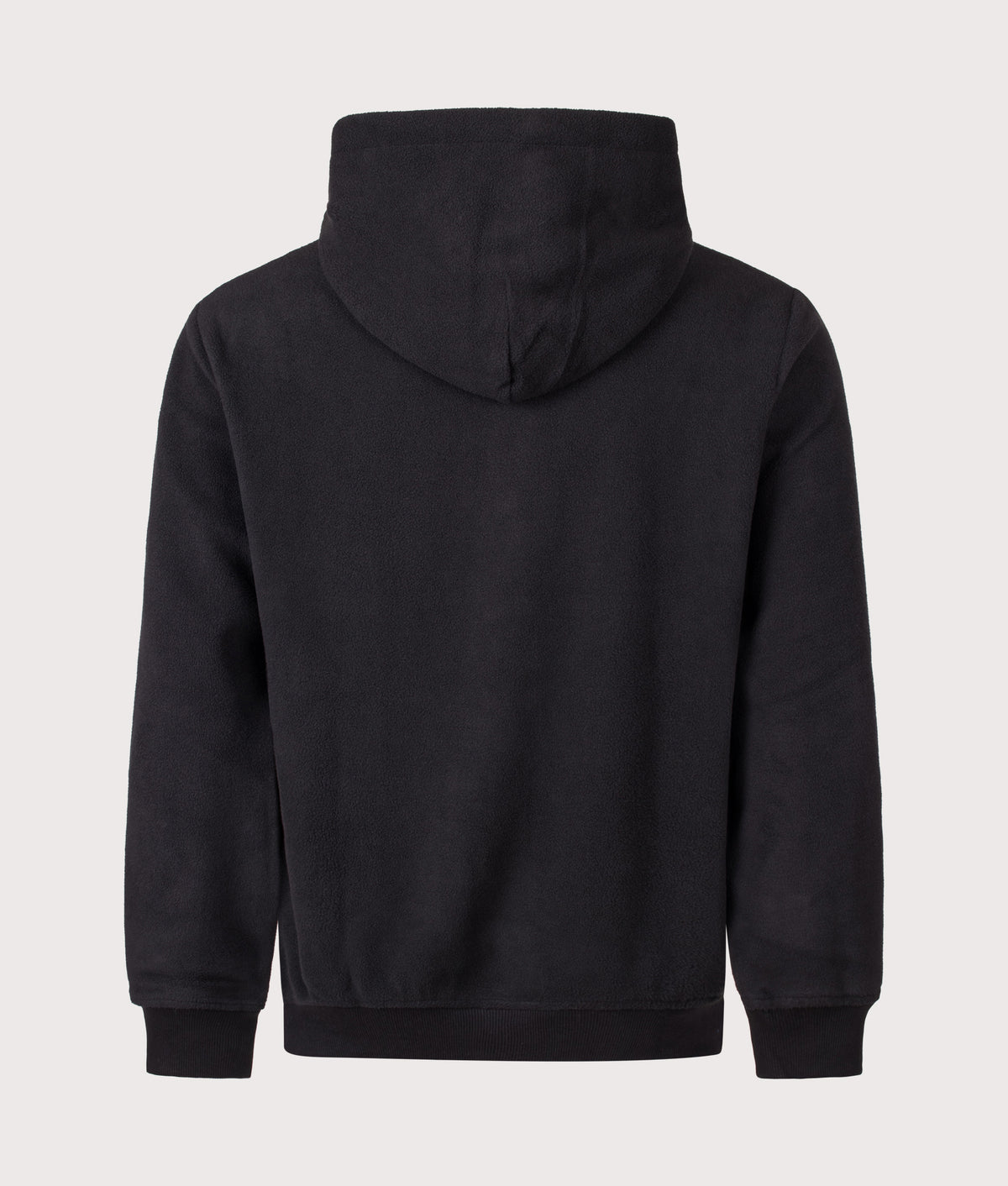 Polo Ralph Lauren Regular Fit Polar Fleece Hoodie in Polo Black at EQVVS Menswear. Back shot.