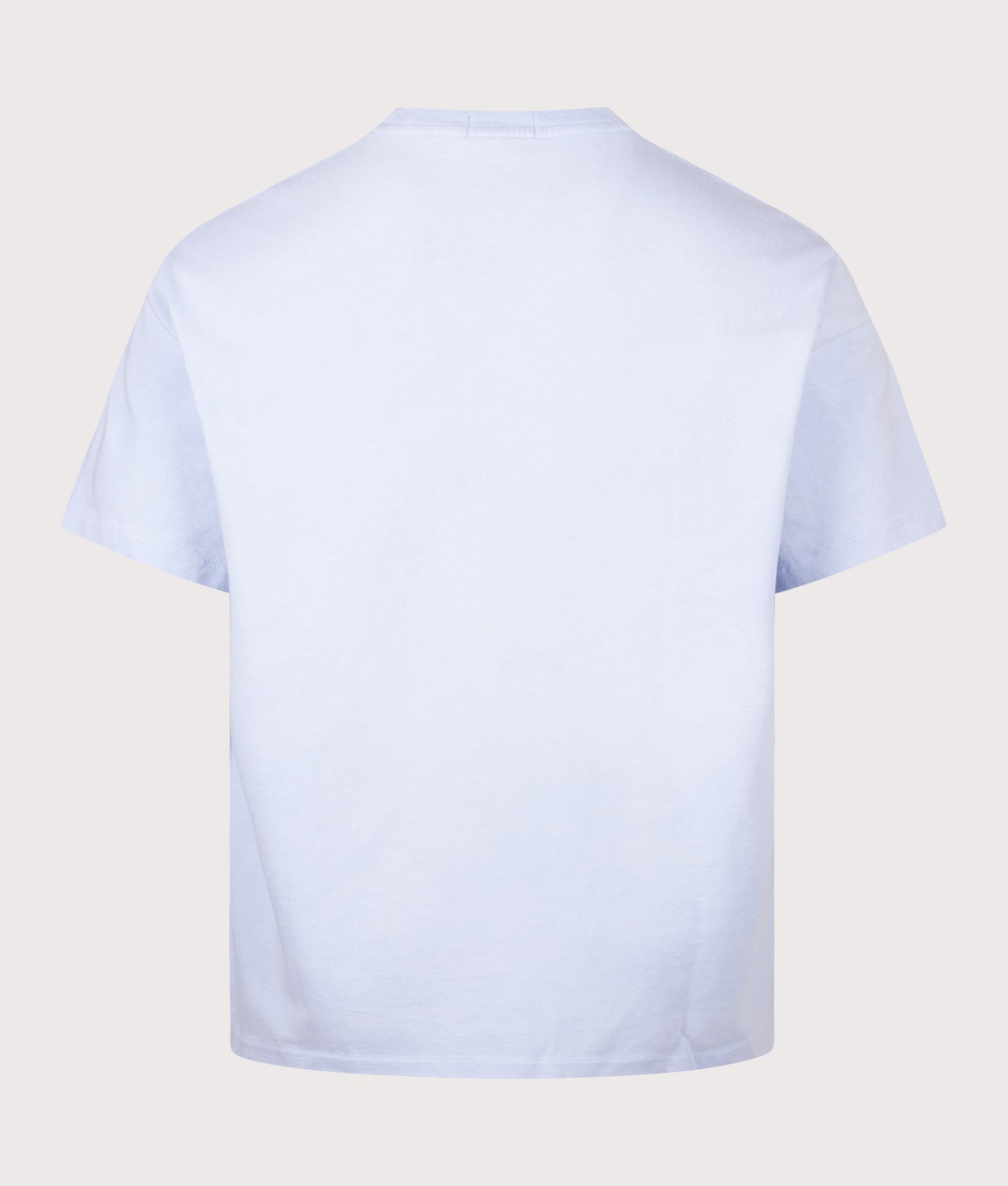 Polo Ralph Lauren Classic Fit Jersey T-Shirt in Pebble Blue at EQVVS Menswear. Back shot.