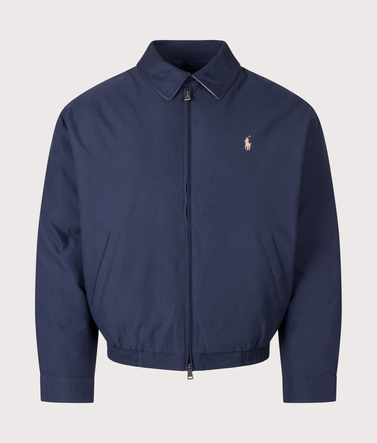 Polo Ralph Lauren The Polo Down Jacket in  Refined Navy at EQVVS Menswear. Front shot.