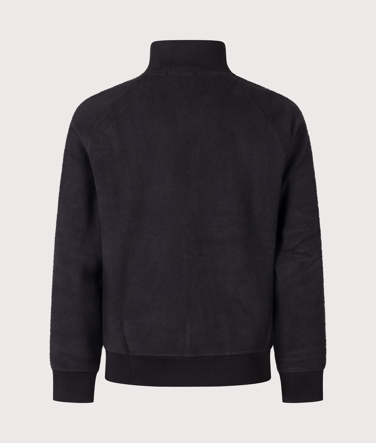 Polo Ralph Lauren Regular Fit Zip Through Polar Fleece in Polo Black at EQVVS Menswear. Back shot.
