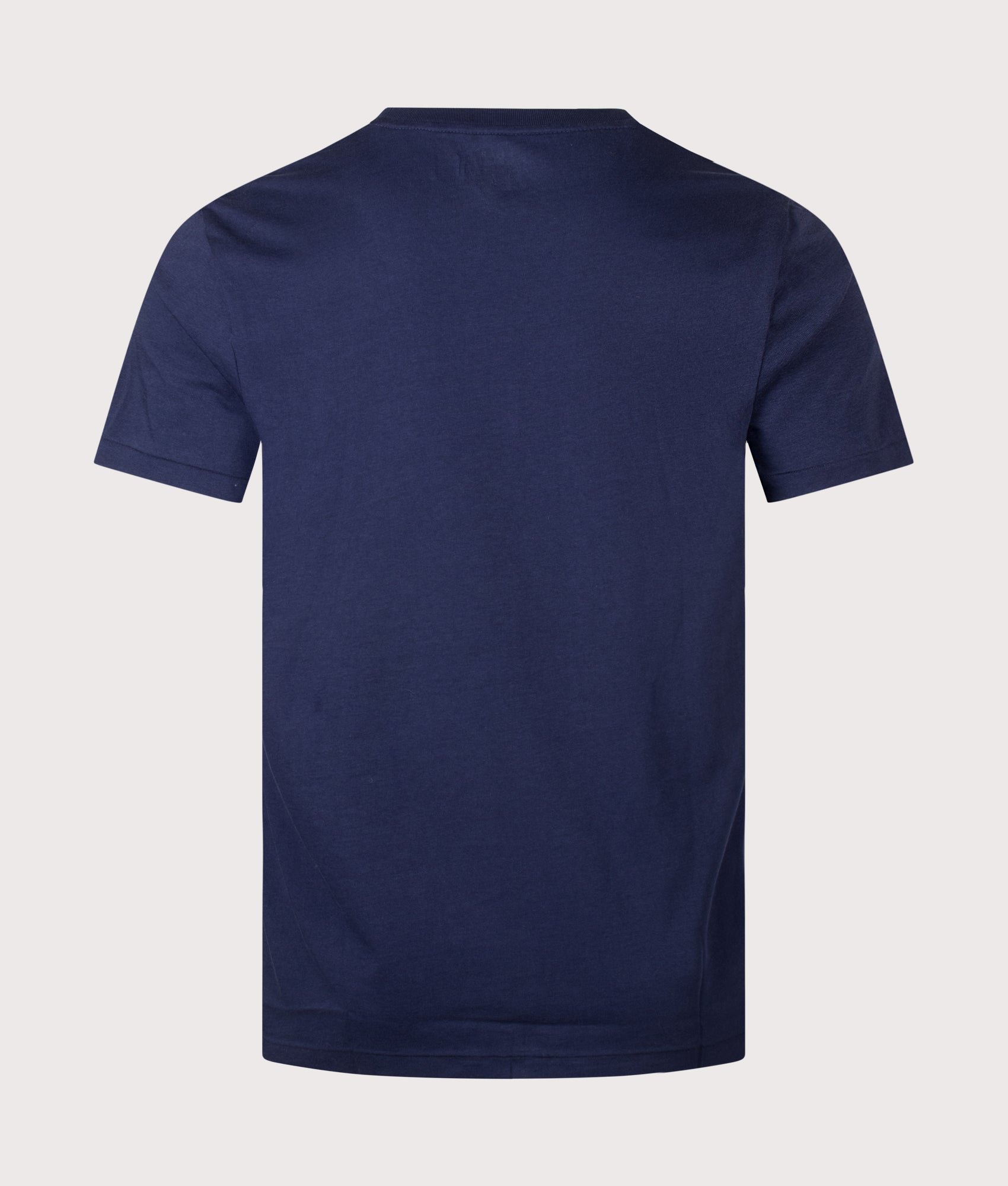 Polo Ralph Lauren Custom Slim Fit Pocket T-Shirt in Newport Navy at EQVVS Menswear. Back shot.