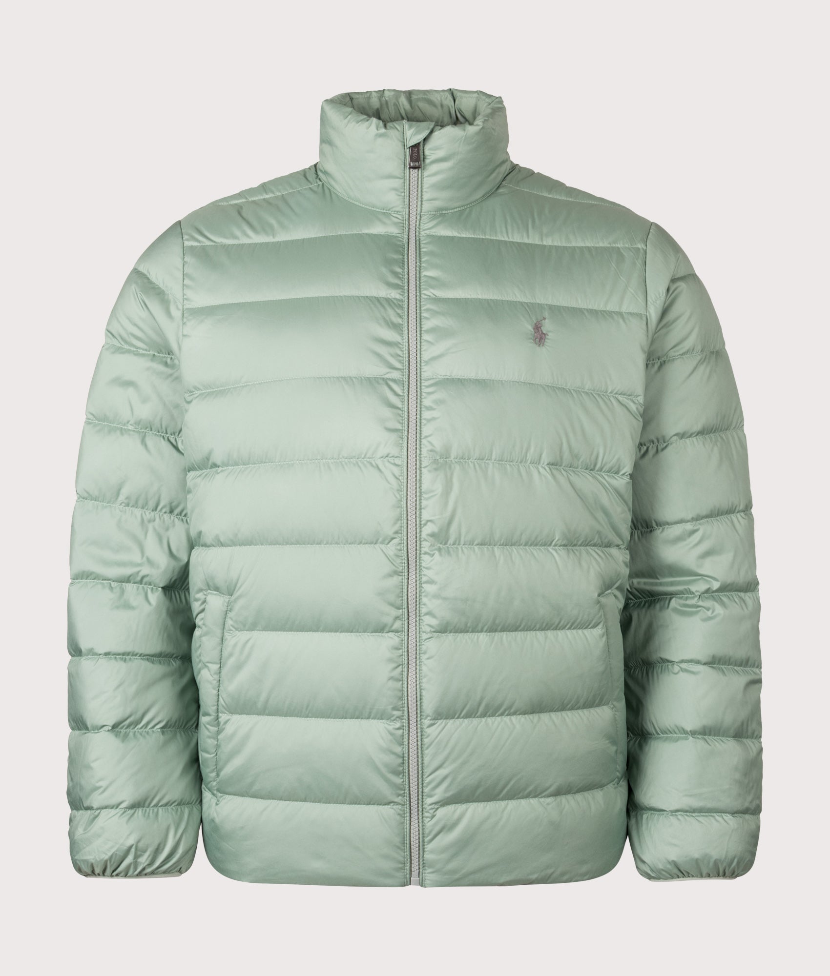 Colden Packable Matte Jacket in Light Green | Polo Ralph Lauren | EQVVS | Front shot 
