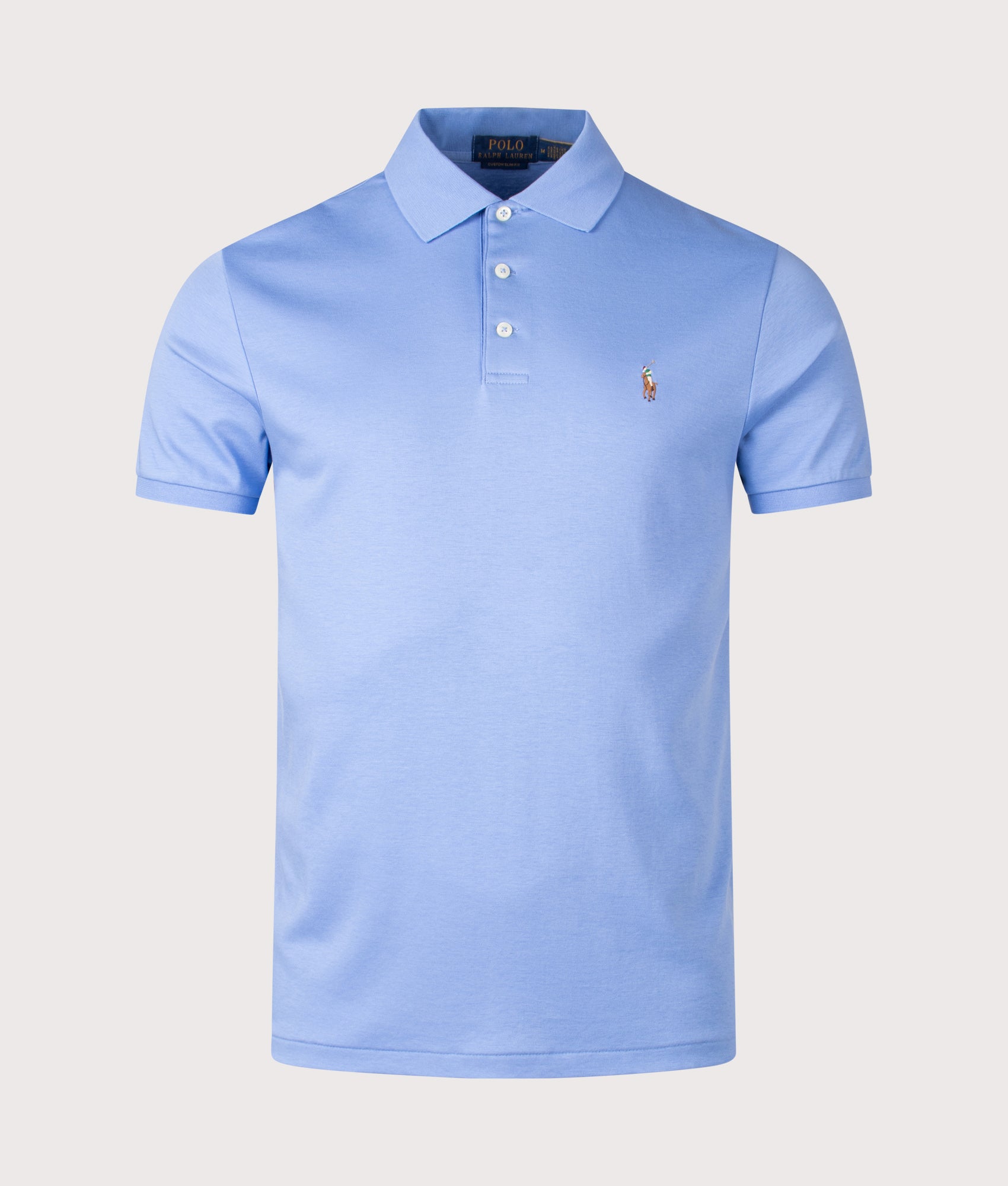 Custom Slim Fit Soft Cotton Polo Shirt. Shot by EQVVS. Front shot. 