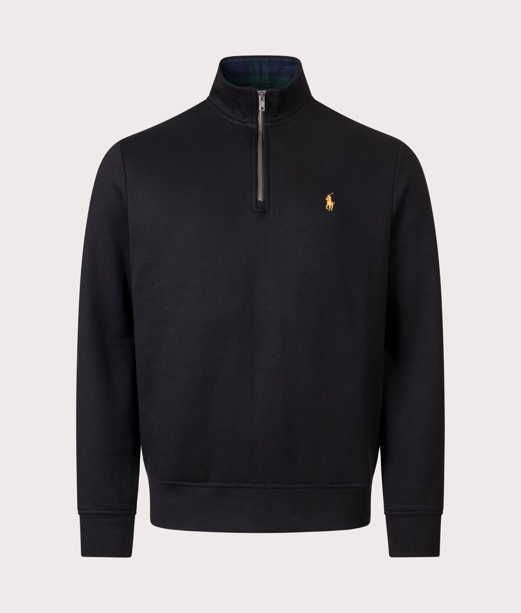 Quarter Zip Sweatshirt in Polo Black | Polo Ralph Lauren | EQVVS | Front shot 