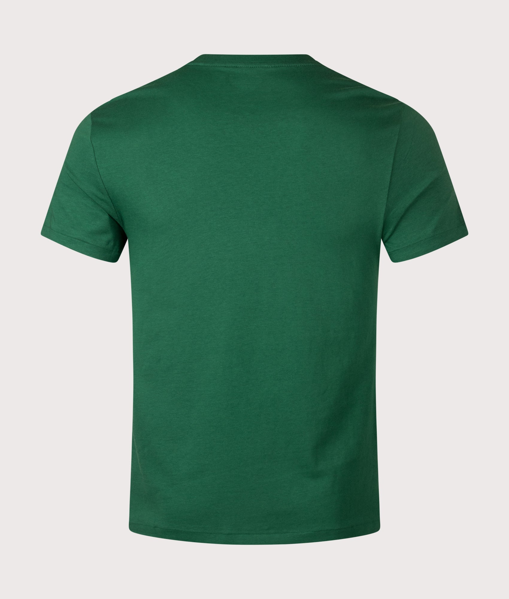 Polo Ralph Lauren Custom Slim Fit Jersey T-Shirt in New Forest at EQVVS Menswear. Back shot.