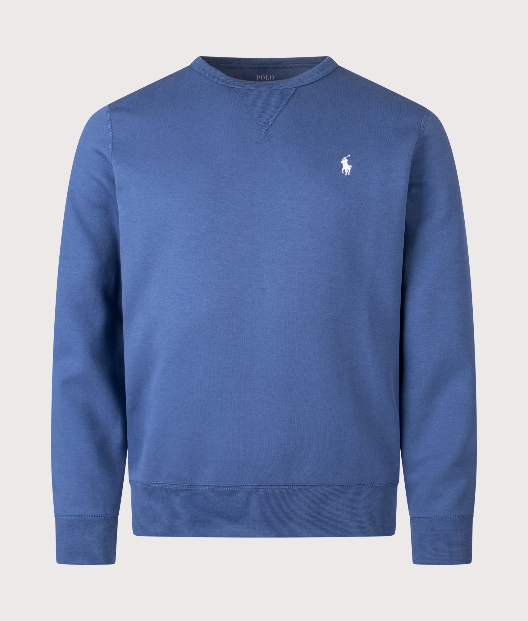 Double-Knit Sweatshirt in Night Navy | Polo Ralph Lauren | EQVVS | Front shot 