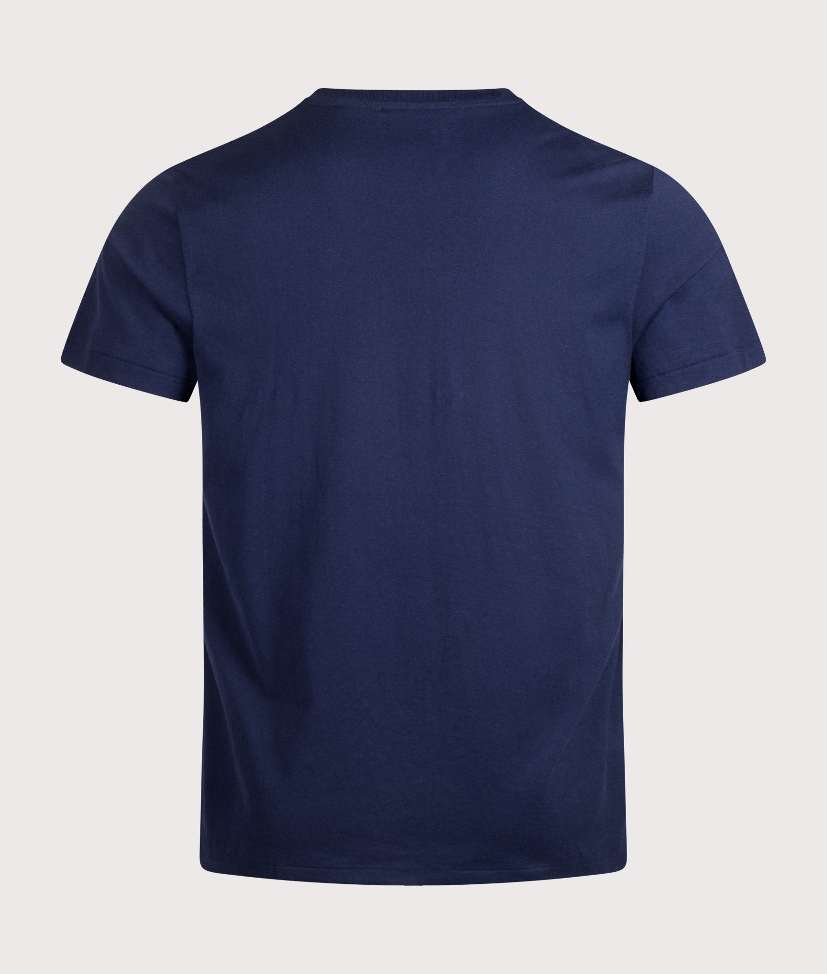 Polo Ralph Lauren Cotton Jersey Sleep Shirt in Cruise Navy at EQVVS Menswear. Back shot.