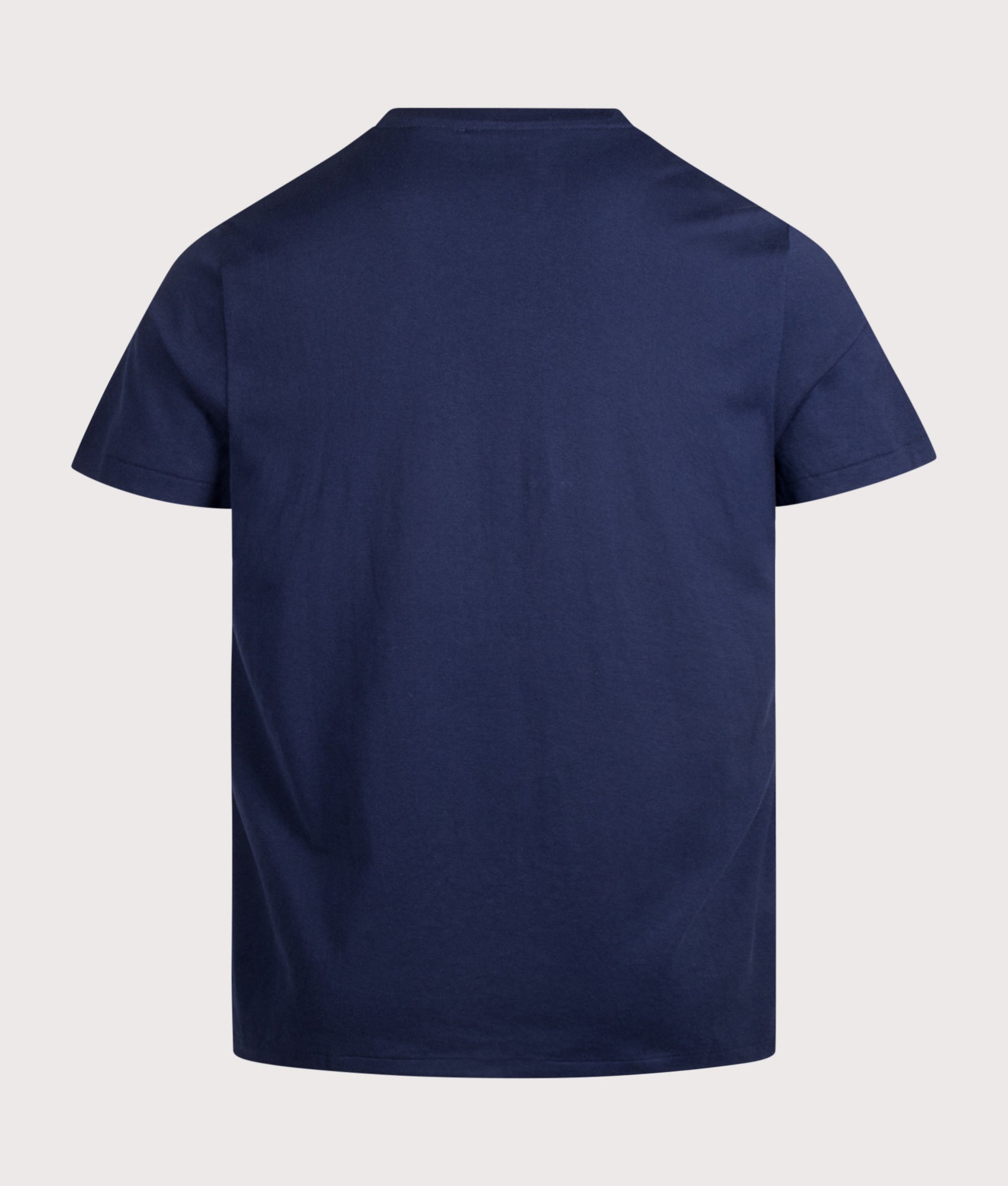 Polo Ralph Lauren Cotton Jersey Sleep Shirt in Cruise Navy at EQVVS Menswear. Back shot.