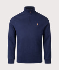 Estate-Rib Quarter Zip Knit: 005 Cruise Navy 