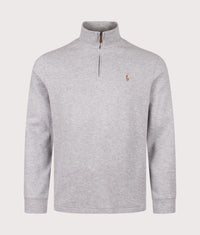 Estate-Rib Quarter Zip Knit: 003 Andover Heather 