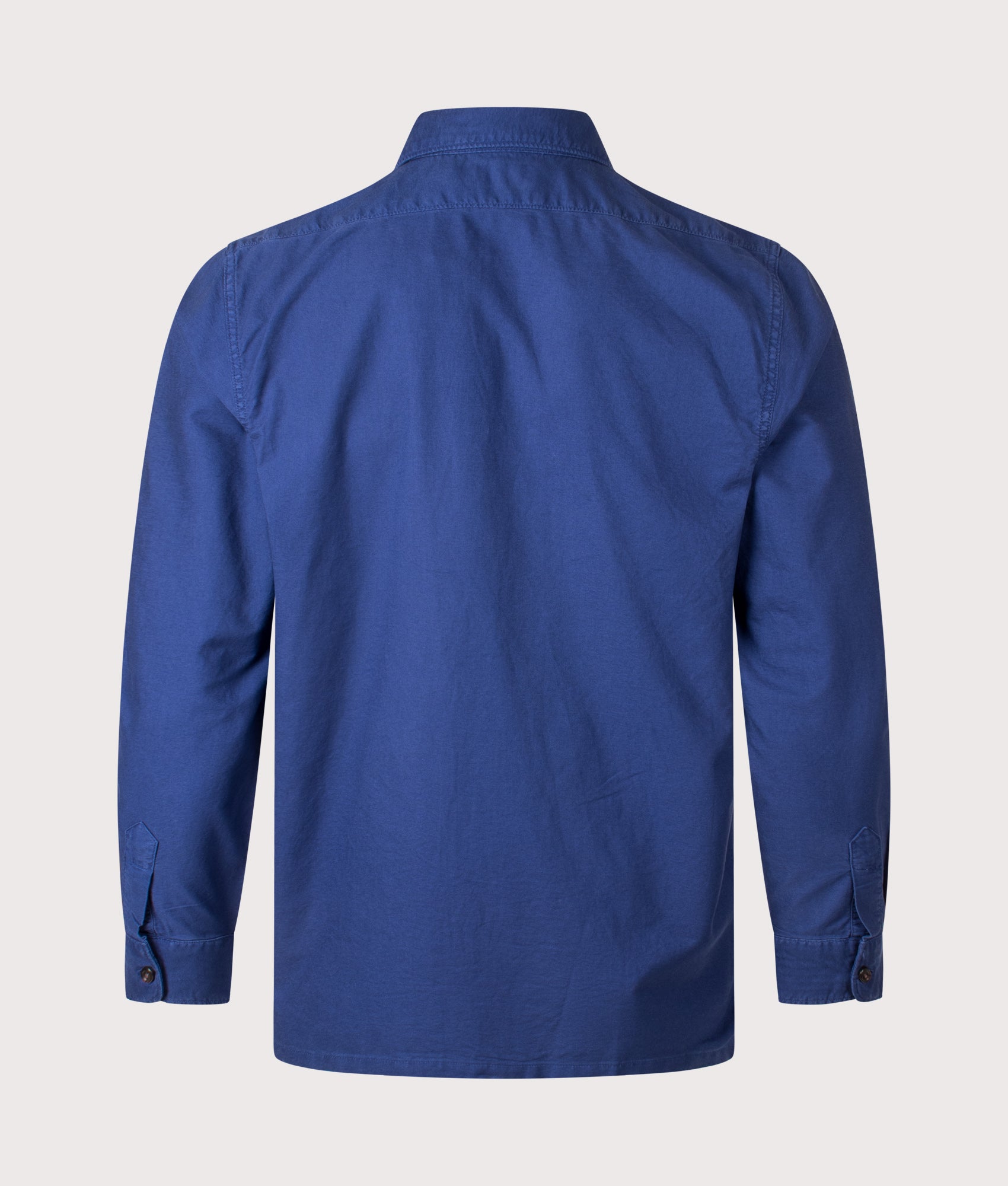 Garment-Dyed Oxford Overshirt in Freshwater | 100% Cotton | Polo Ralph Lauren | EQVVS | Back shot 