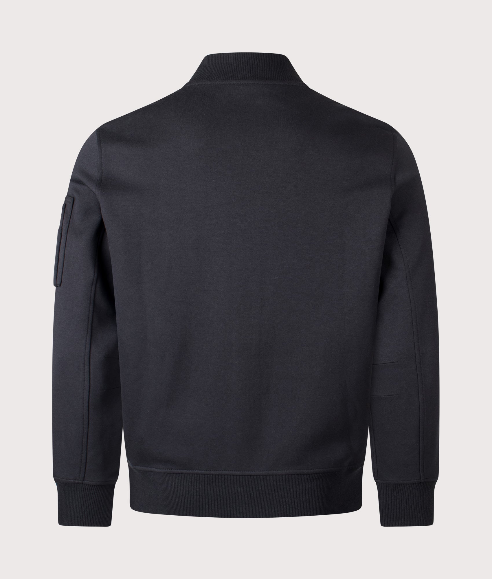 Double Knit Bomber Jacket in Polo Black | Polo Ralph Lauren | EQVVS | Back shot 