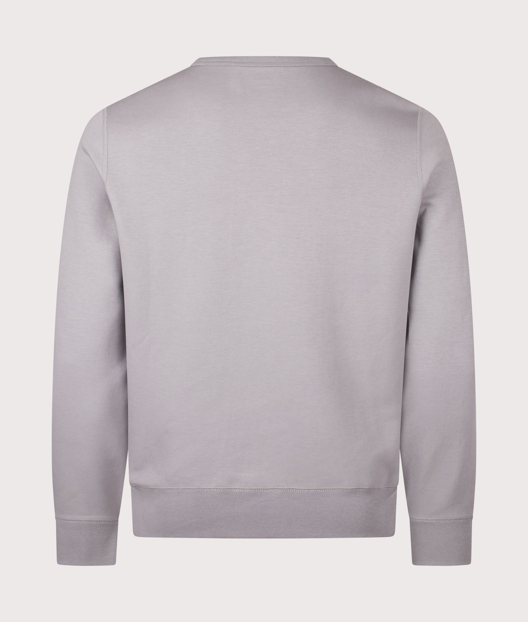 Double-Knit Sweatshirt in Soft Grey | Polo Ralph Lauren | EQVVS | Back shot 