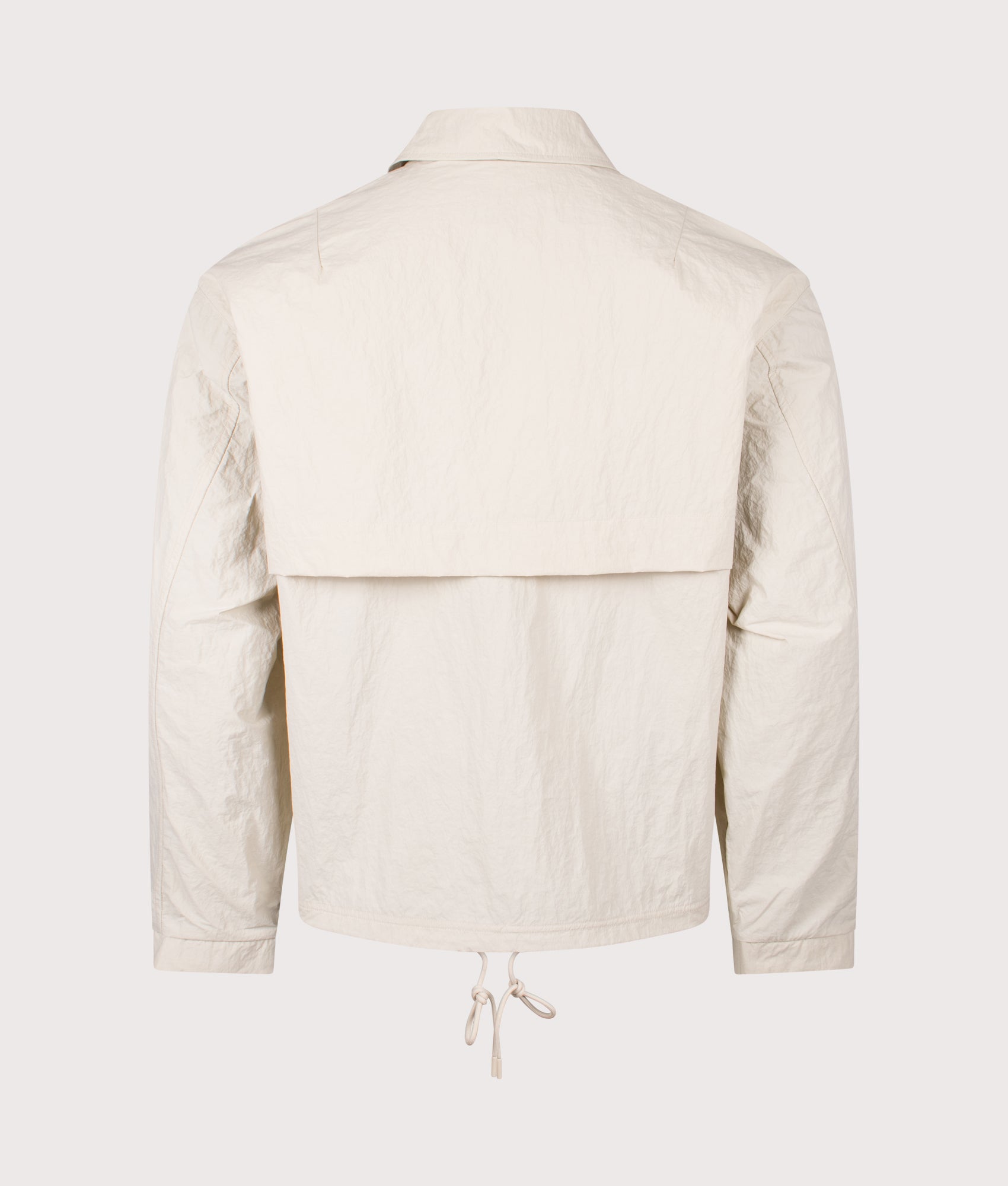 Polo Ralph Lauren The Hayford Coach's Windbreaker Jacket in Basic Sand at EQVVS Menswear. Back shot.