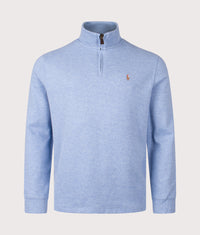 Estate-Rib Quarter Zip Knit: 001 Isle Heather 
