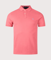 Slim Fit Mesh Polo Shirt: 485 Red Sky 