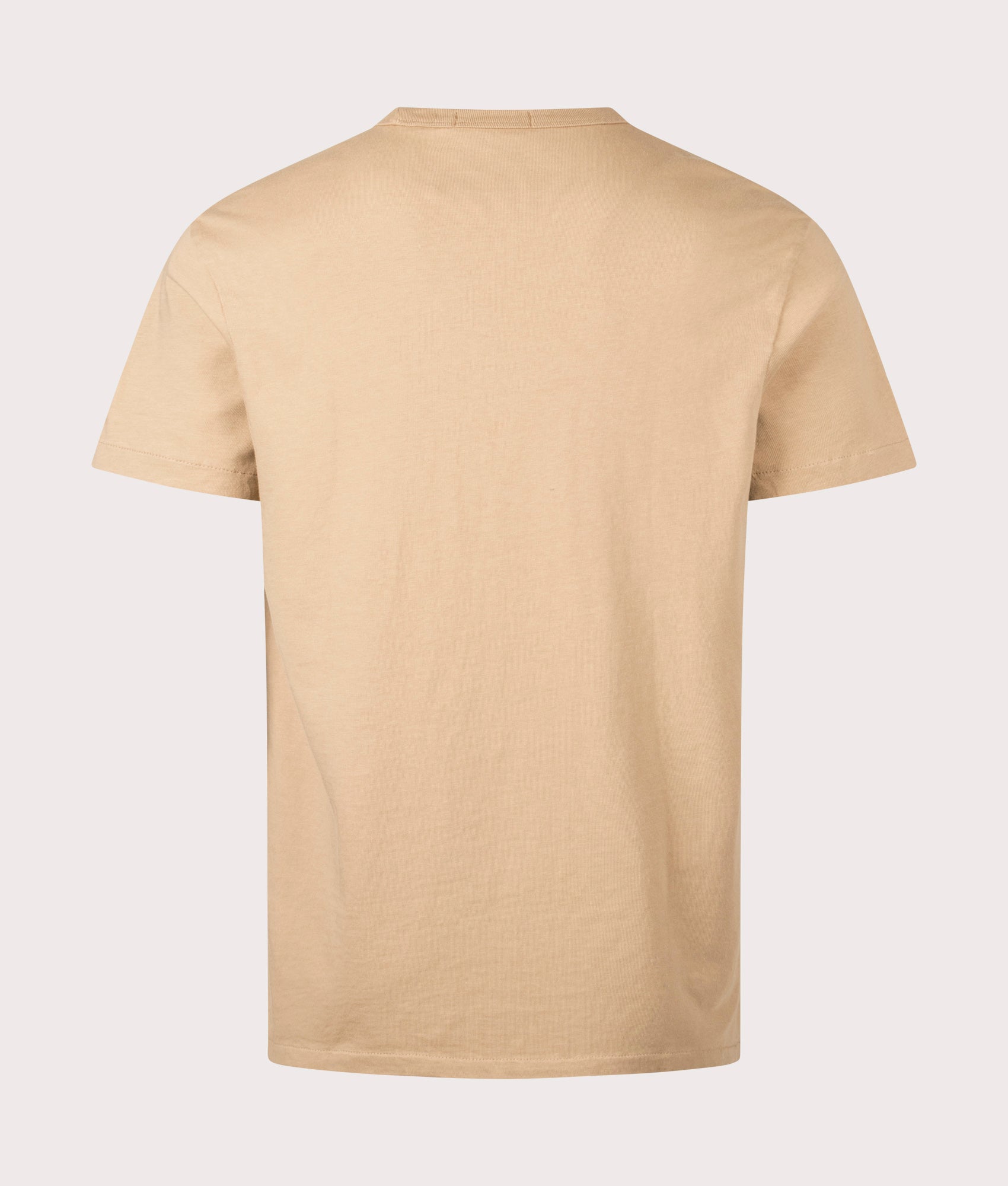 Polo Ralph Lauren Classic Fit Jersey T-Shirt in classic camel at EQVVS Menswear. Back shot.