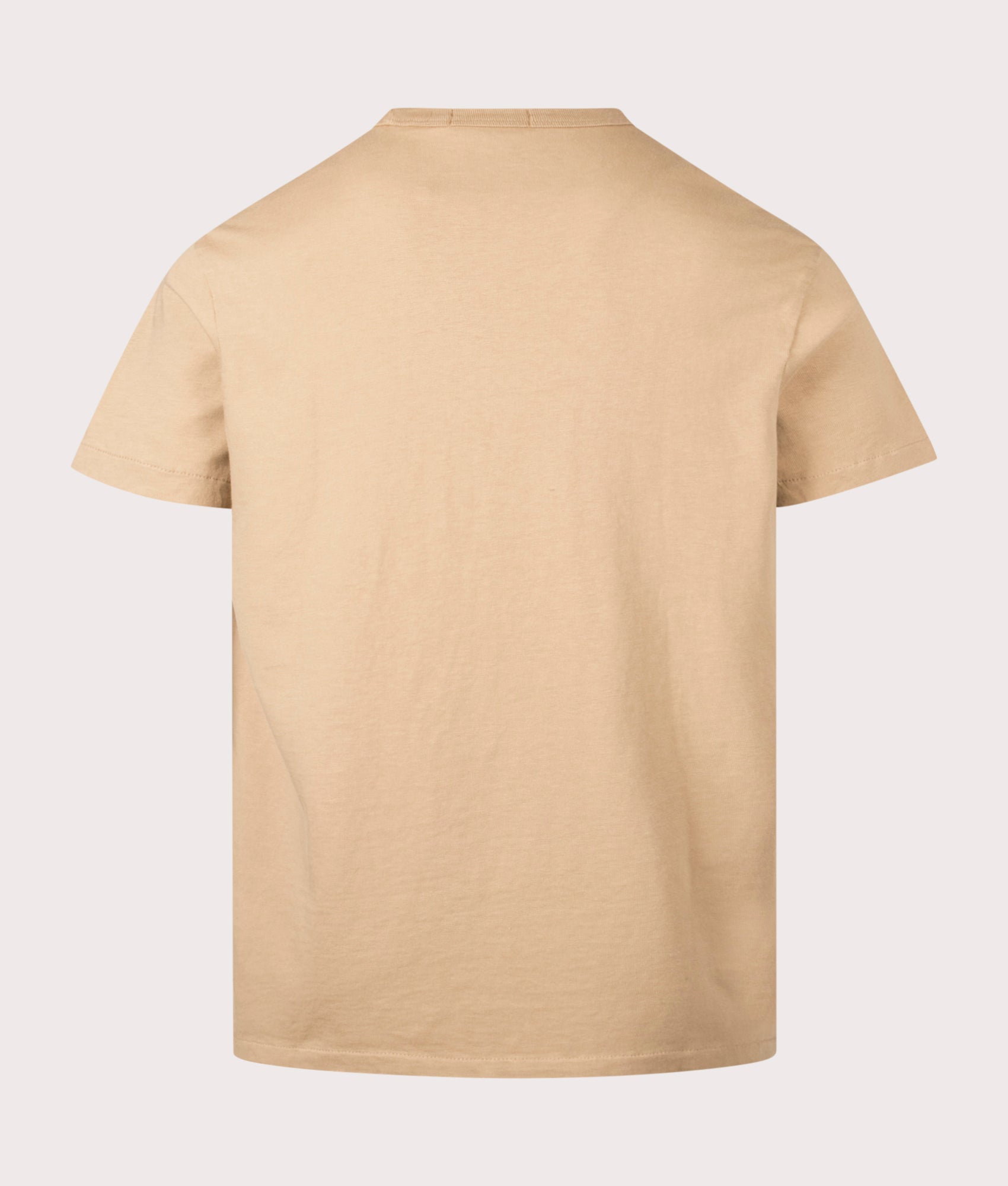 Polo Ralph Lauren Classic Fit Jersey T-Shirt in classic camel at EQVVS Menswear. Back shot.