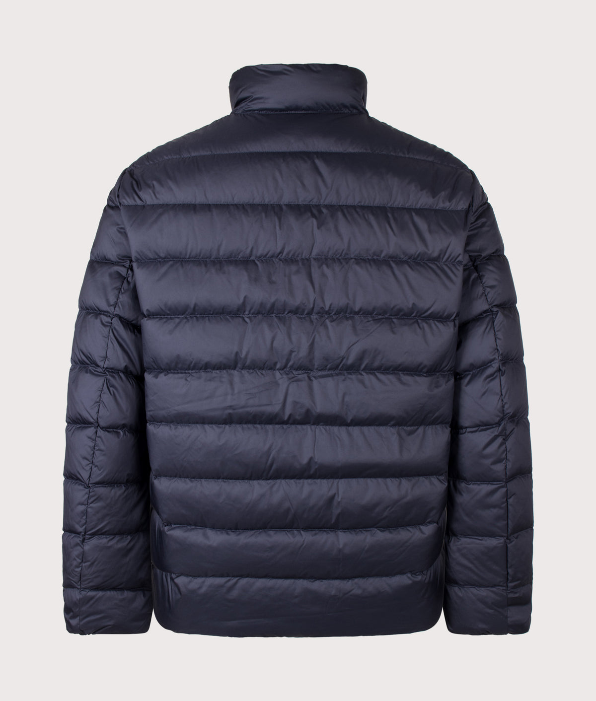 Polo Ralph Lauren The Colden Packable Down Jacket in Collection Navy at EQVVS Menswear. Back shot.