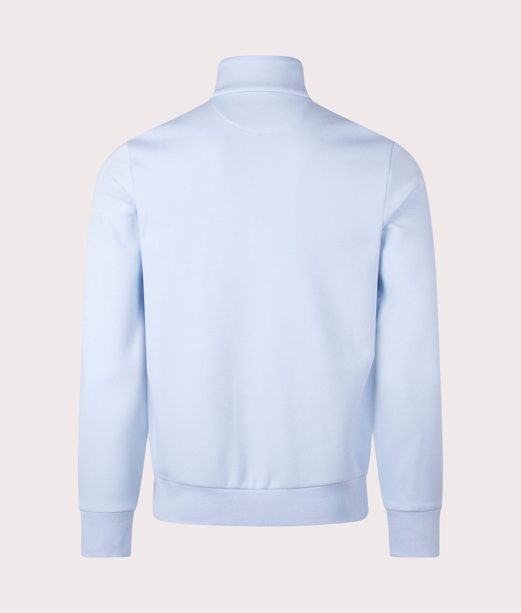 Double-Knit Mockneck Quarter Zip in Southport Blue | Polo Ralph Lauren | EQVVS | Back shot