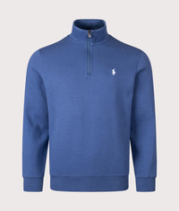 Double-Knit Quarter Zip Jumper: 504 Night Navy 