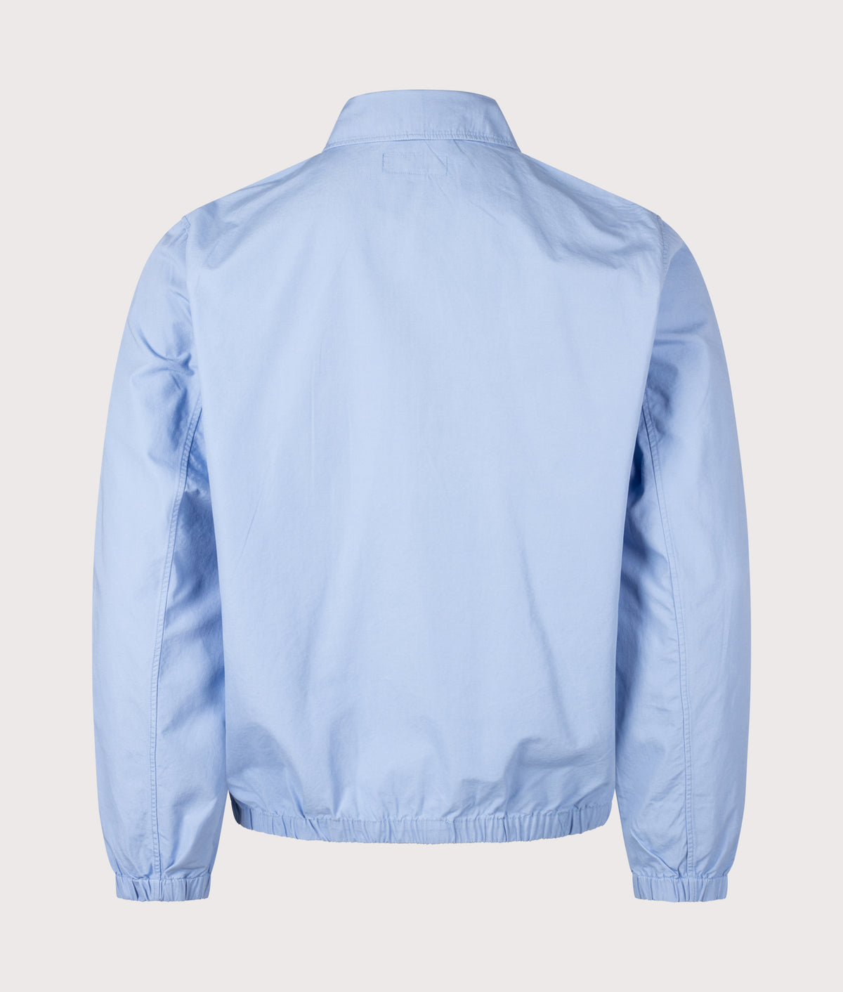 Polo Ralph Lauren Bayport Poplin Windbreaker Jacket in Bristol Blue at EQVVS Menswear. Back shot.