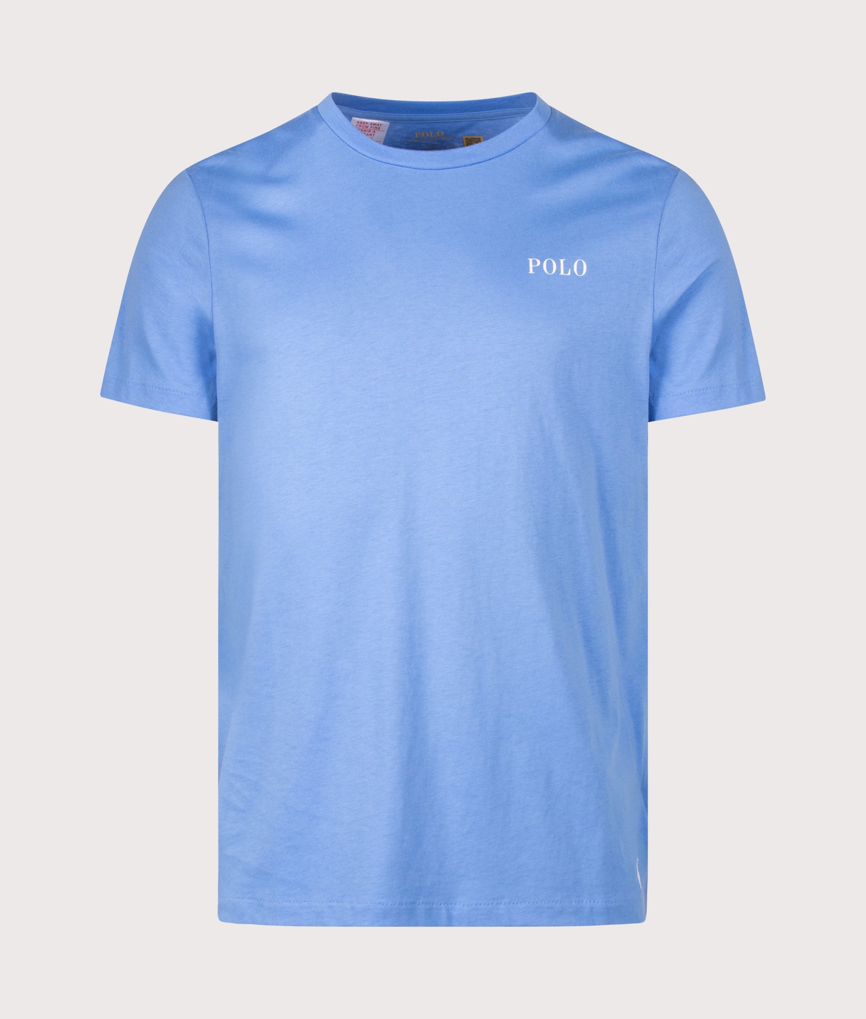 Lightwear Loungerwear T-Shirt in Harbour Island Blue by Polo Ralph Lauren. Shot by EQVVS. Front Shot.
