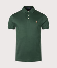 Custom Slim Fit Soft Cotton Polo Shirt: 155 Vintage Pine 