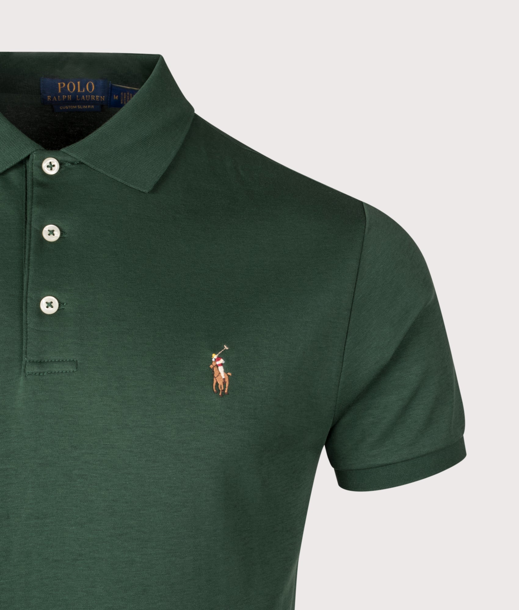 Custom Slim Fit Soft Cotton Polo Shirt. Shot by EQVVS. Detail shot.