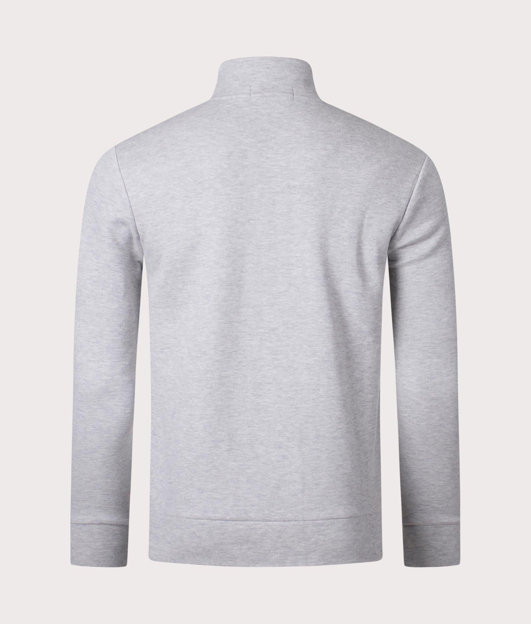 Double Knit mesh quarter zip, Grey, Polo Ralph Lauren, EQVVS back