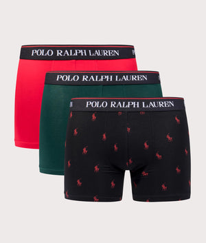 Three-Pack-of-Classic-Stretch-Cotton-Trunks-103-RL-Red/Black-AOPP/Hunter-Green-Polo-Ralph-Lauren-EQVVS