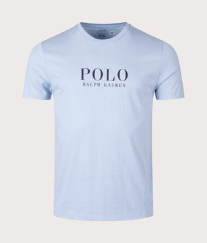 Lightweight Crew Neck T-Shirt in Cruise Navy by Polo Ralph Lauren. EQVVS Front Angle Shot.