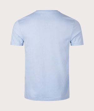 Lightweight Crew Neck T-Shirt in Cruise Navy by Polo Ralph Lauren. EQVVS Back Angle Shot.