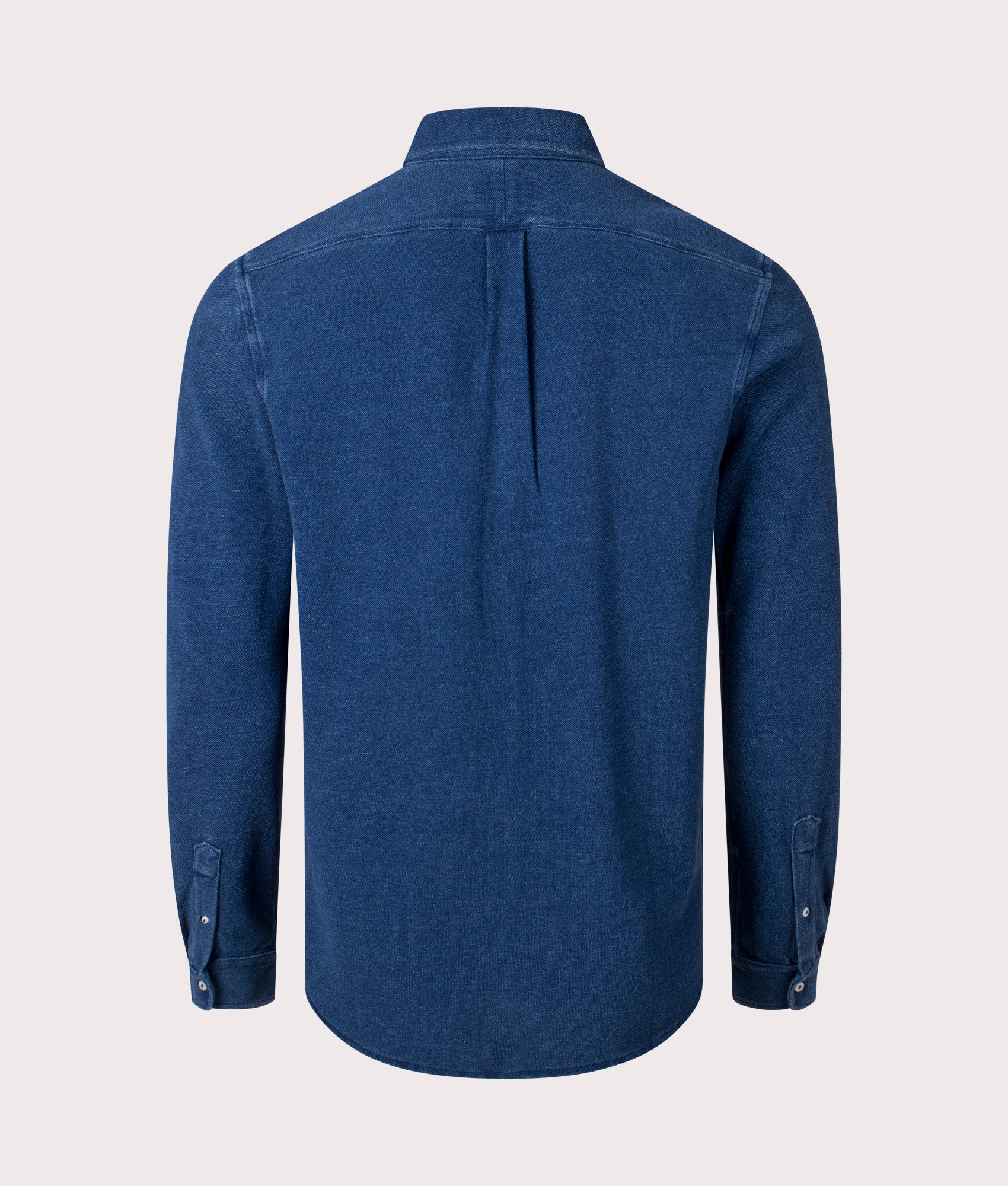 Polo Ralph Lauren Featherweight Mesh Shirt Dark Indigo Back Shot at EQVVS