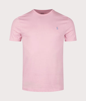 Custom Slim Fit T-Shirt in Surfside Rose by Polo Ralph Lauren. EQVVS Front Angle Shot.