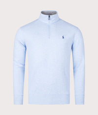 Quarter Zip Sweatshirt: 048 Office Blue Heather 