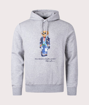 Regatta Polo Bear Fleece Hoodie in Grey Heather Ralph Lauren EQVVS