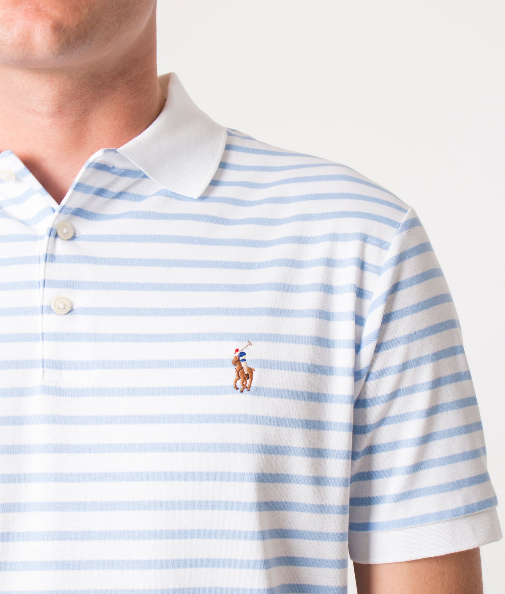 Custom-Slim-Fit-Soft-Cotton-Polo-Shirt-White/Austin-Blue-Polo-Ralph-Lauren-EQVVS