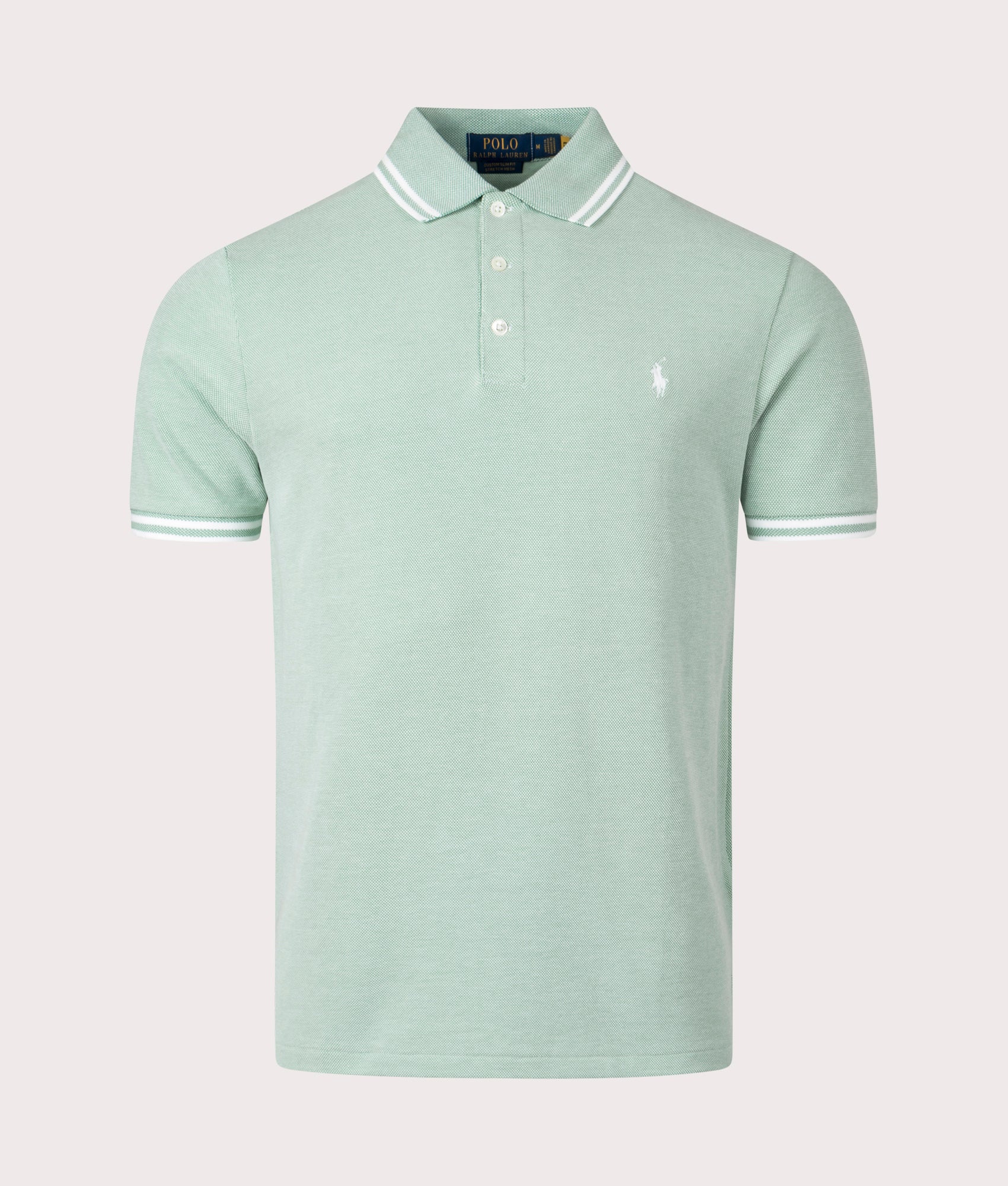 Custom-Slim-Fit-Mesh-Polo-Shirt-Essex-Green/White-Polo-Ralph-Lauren-EQVVS