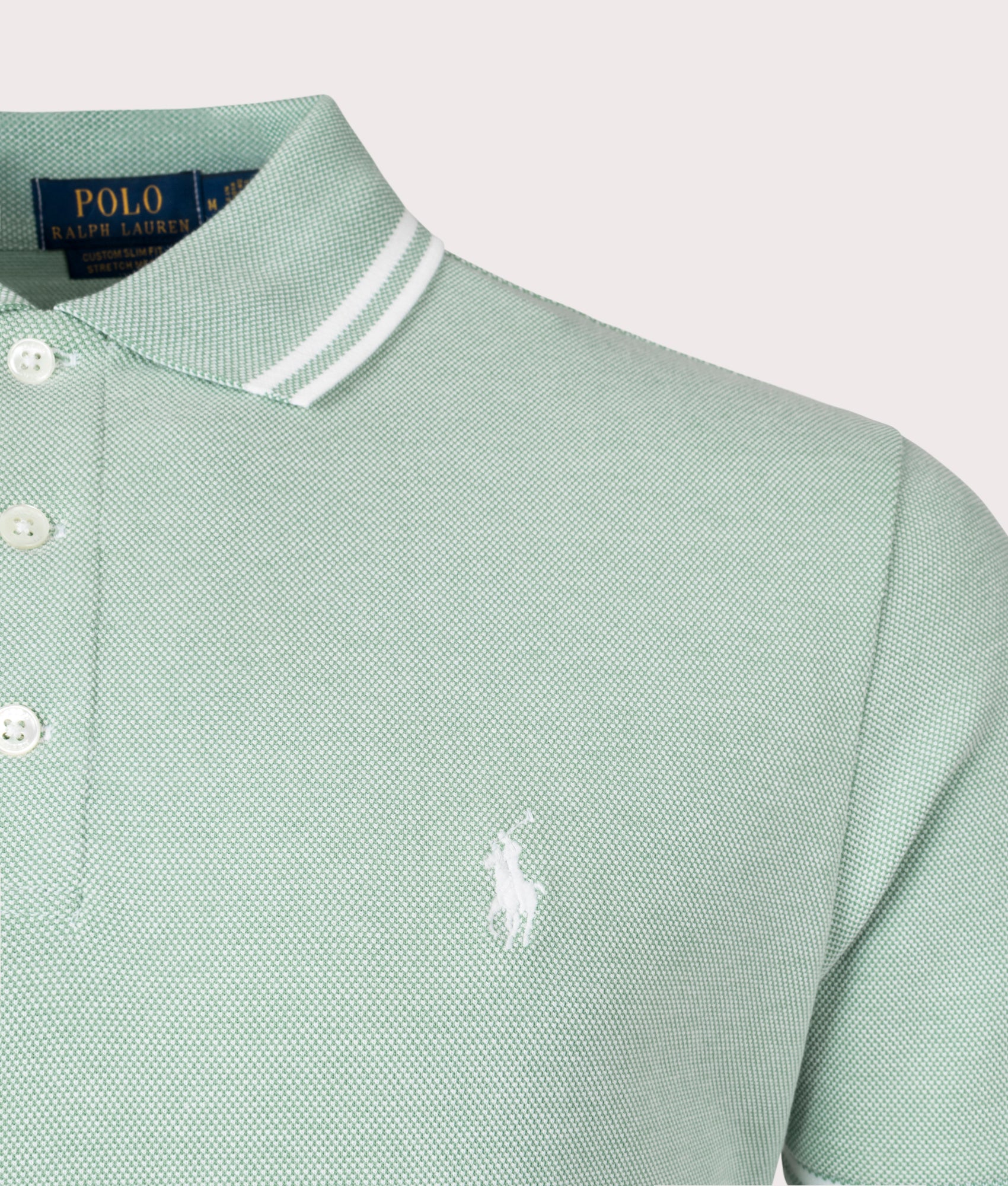Custom-Slim-Fit-Mesh-Polo-Shirt-Essex-Green/White-Polo-Ralph-Lauren-EQVVS