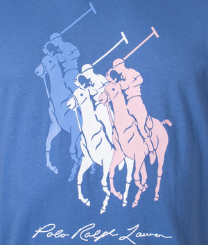 Classic Fit Jersey T-Shirt - Blue - Polo Ralph Lauren - EQVVS - Detail 