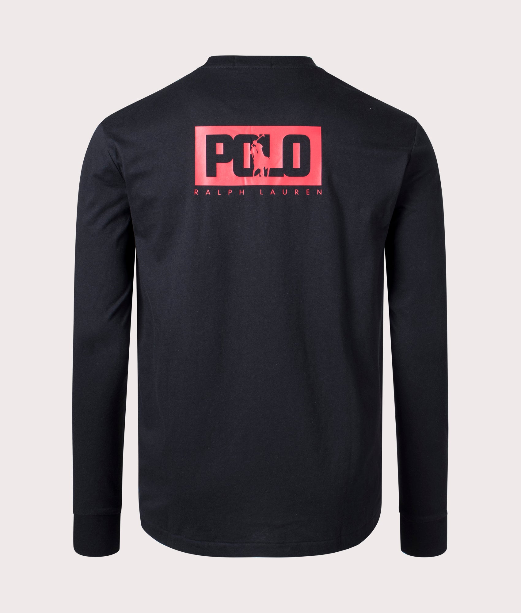 Classic-Fit-Logo-Long-Sleeve-T-Shirt-Polo Black-Polo-Ralph-Lauren-EQVVS-Back-Image