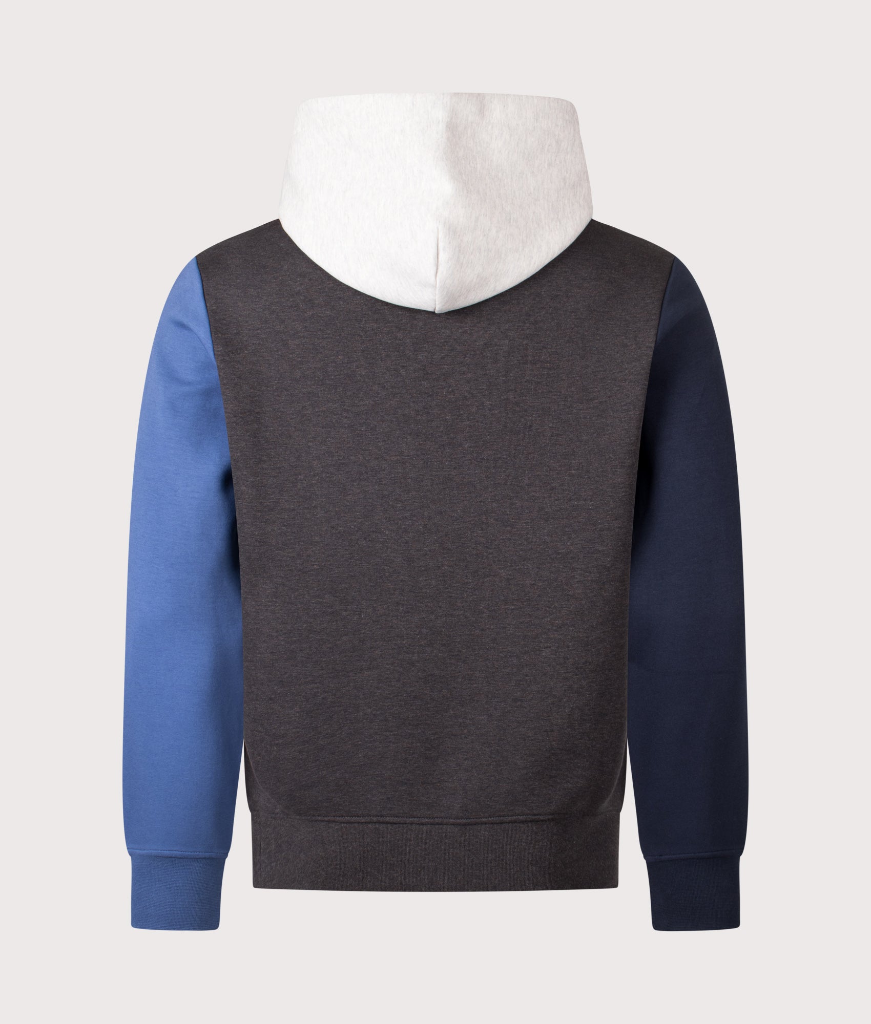 Relaxed Fit Double Knit Logo Hoodie in Dark Charcoal Heather Multi | Polo Ralph Lauren | EQVVS | Back shot