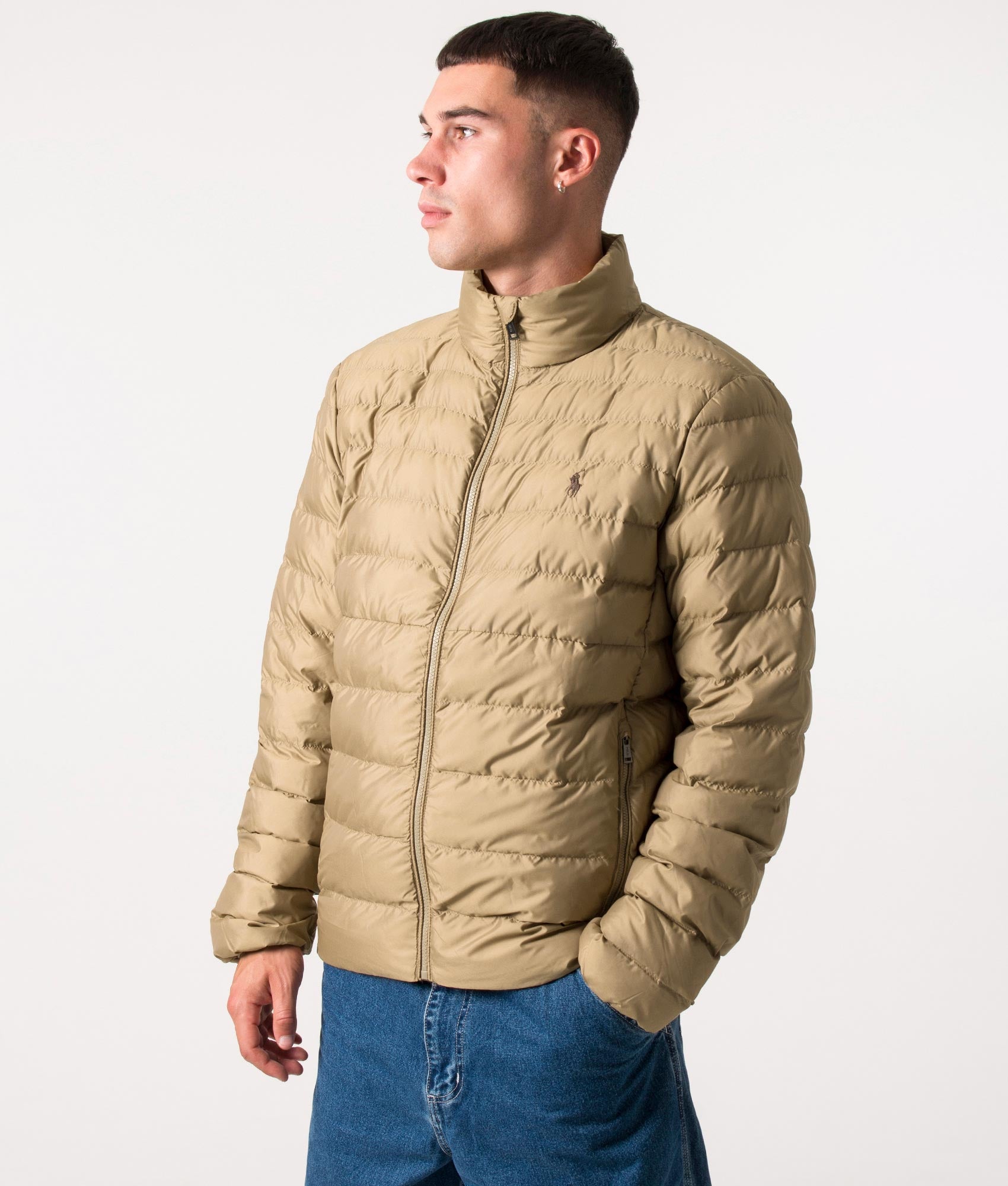 Terra Insulated Bomber Jacket Desert Khaki | Polo Ralph Lauren | EQVVS