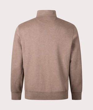 Quarter-Zip-Sweatshirt-055-Brown-Heather-Polo-Ralph-Lauren-EQVVS-Back-Image