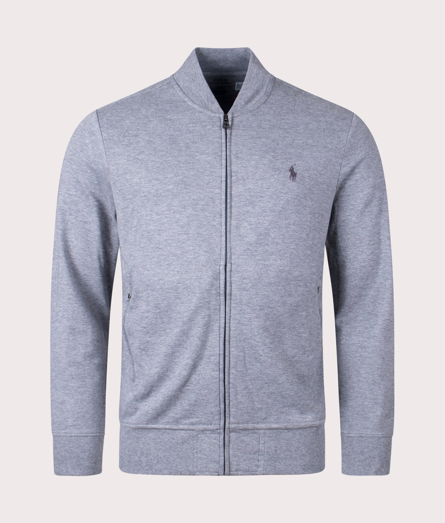 Luxury Jersey Zip Through Baseball Sweatshirt